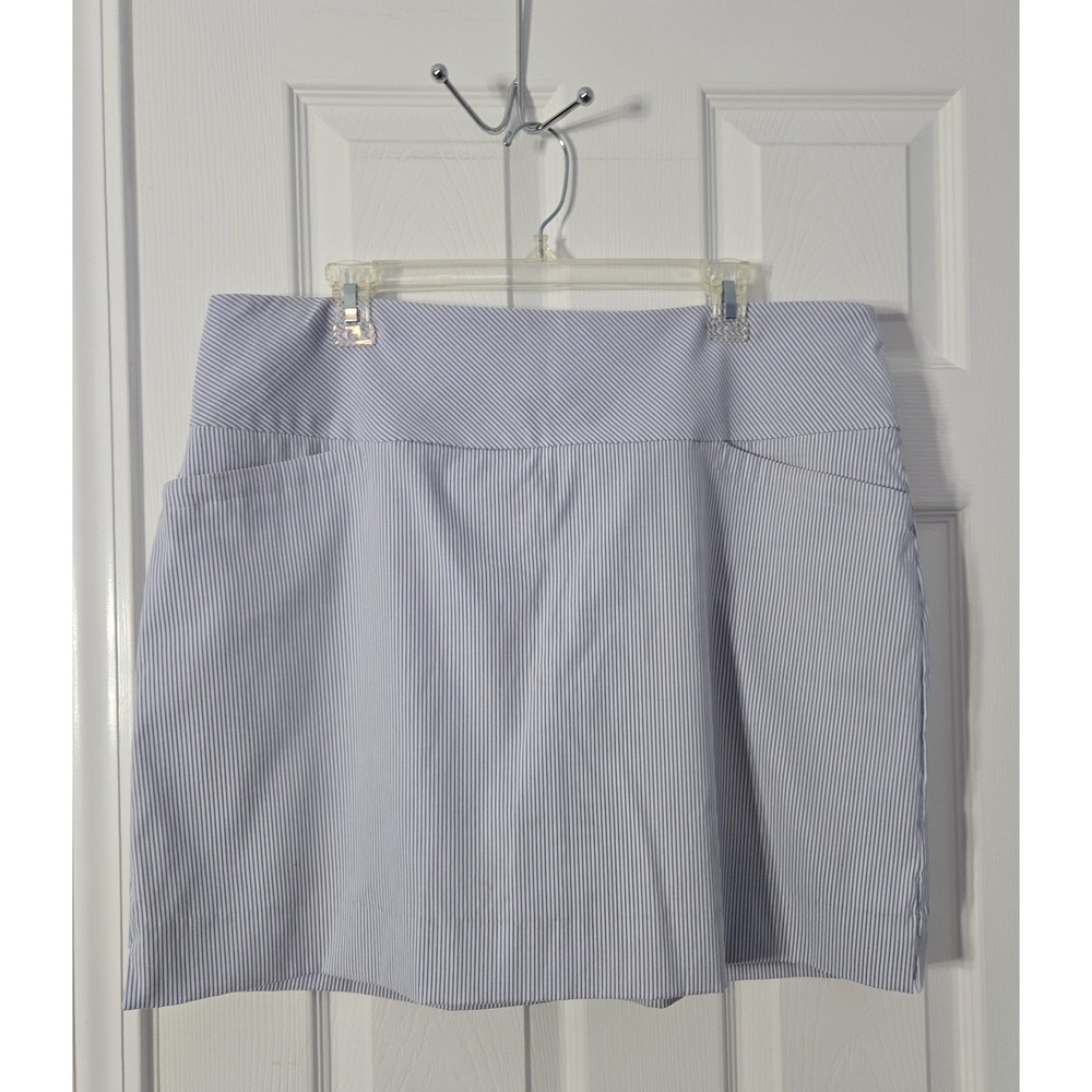 S.C.& Co. Womans Scort Size Extra‎ Large Blue & White Pinstrip